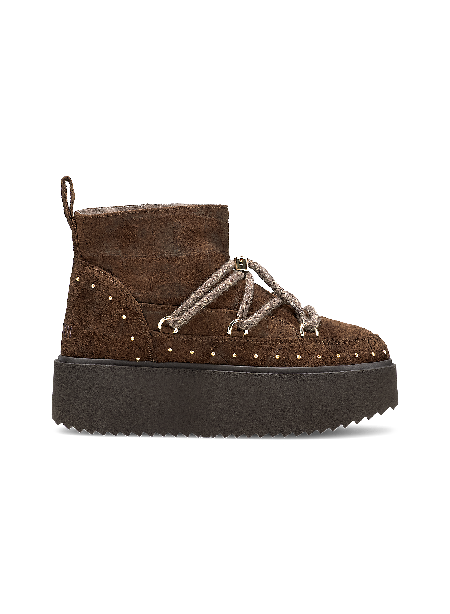 Suede Croco Platform