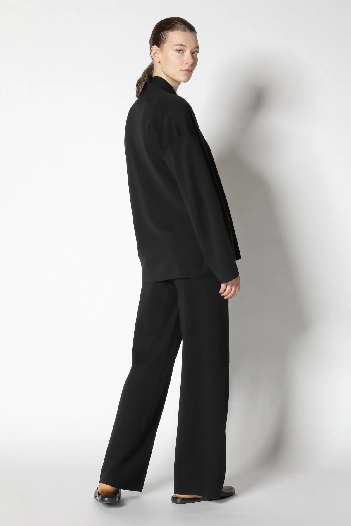 Fine Interlock Palazzo Pants