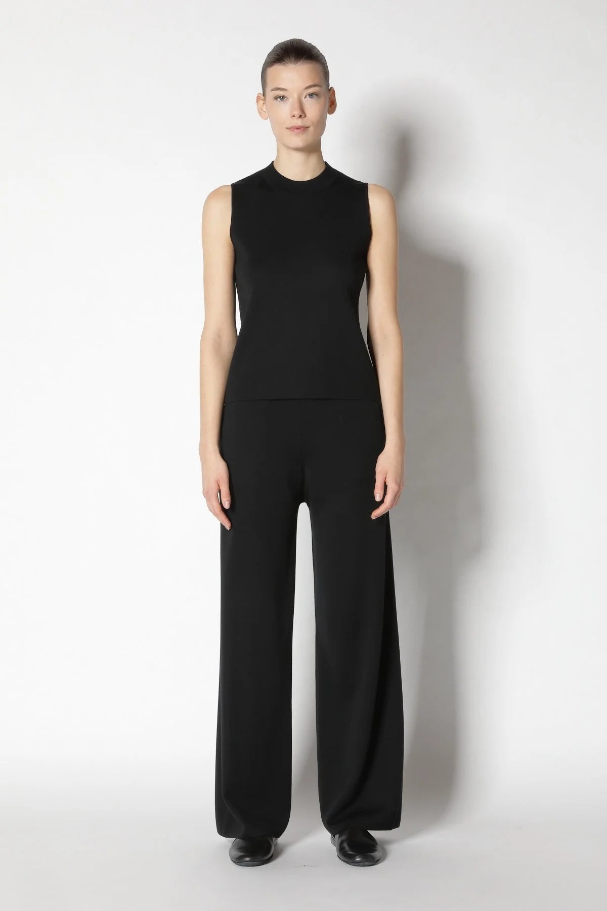 Fine Interlock Palazzo Pants