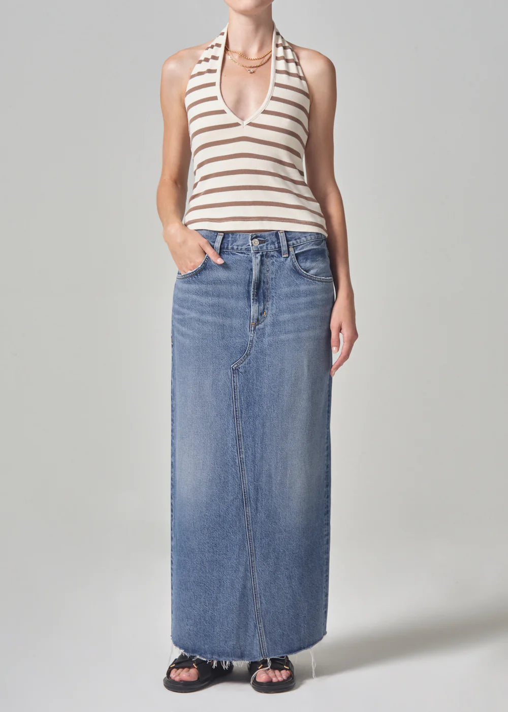 Circolo Reworked Maxi Skirt
