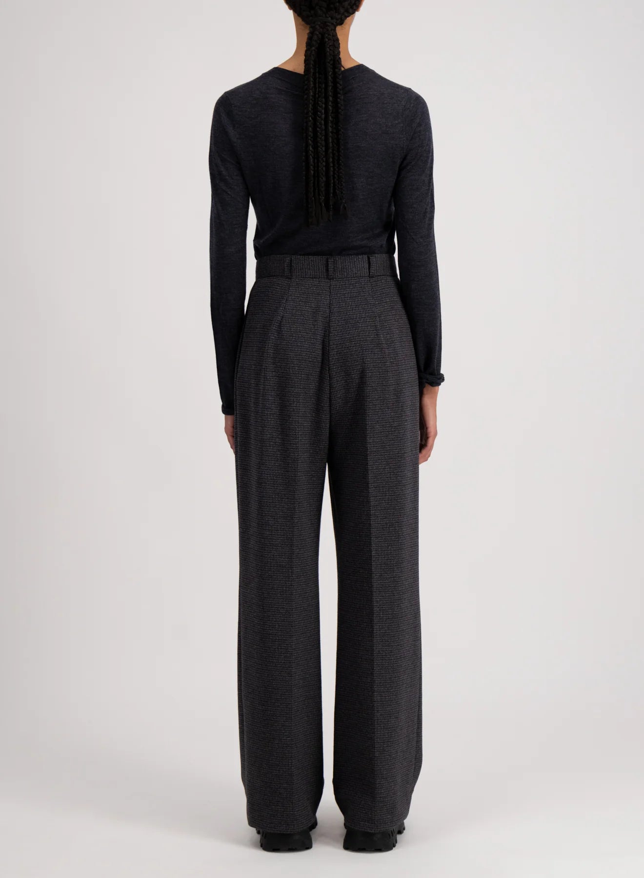 Hose Double Pleats Micro Tattersall