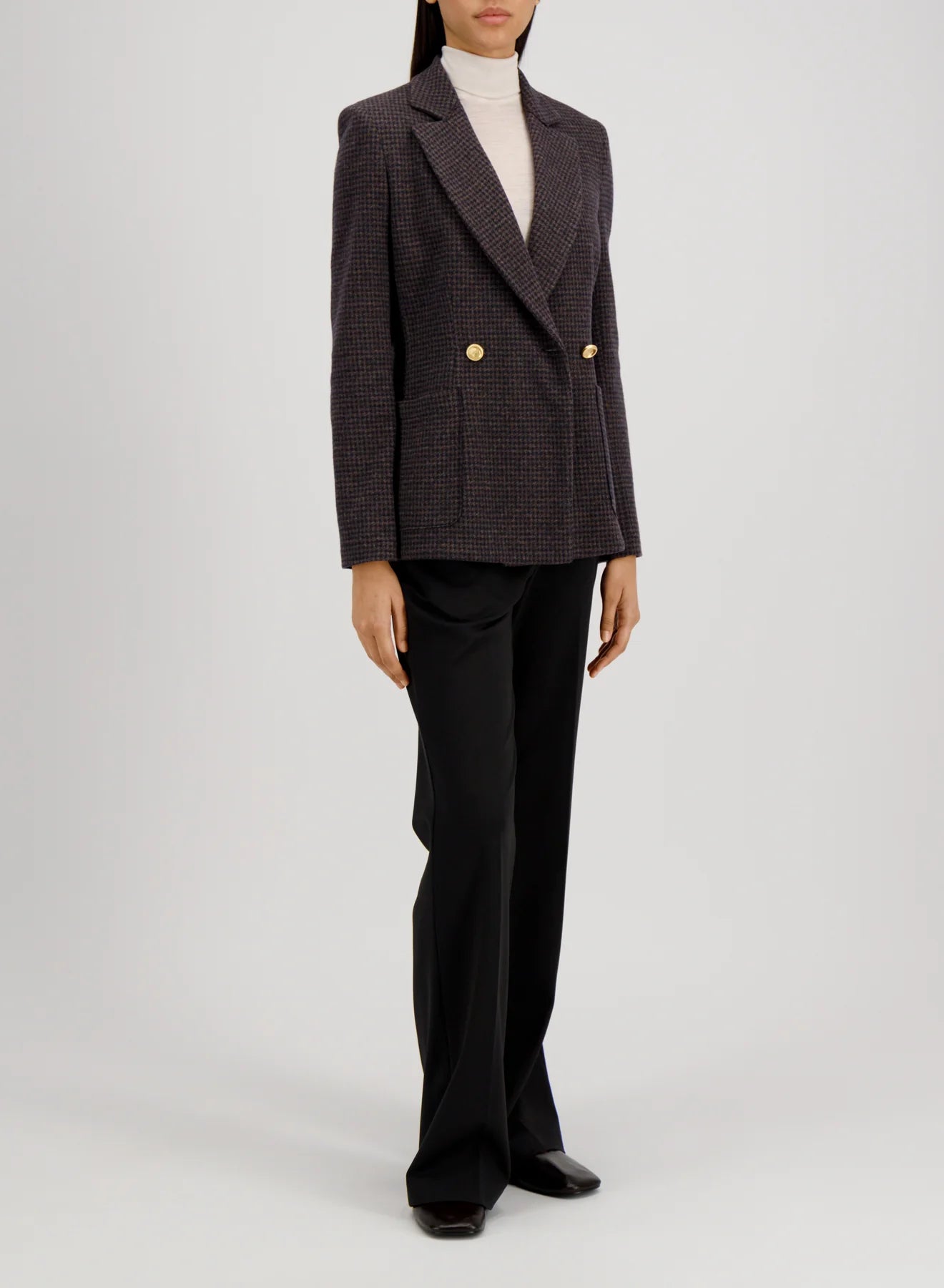 D.B. Blazer with Shoulder Pats Patterned Moleskin