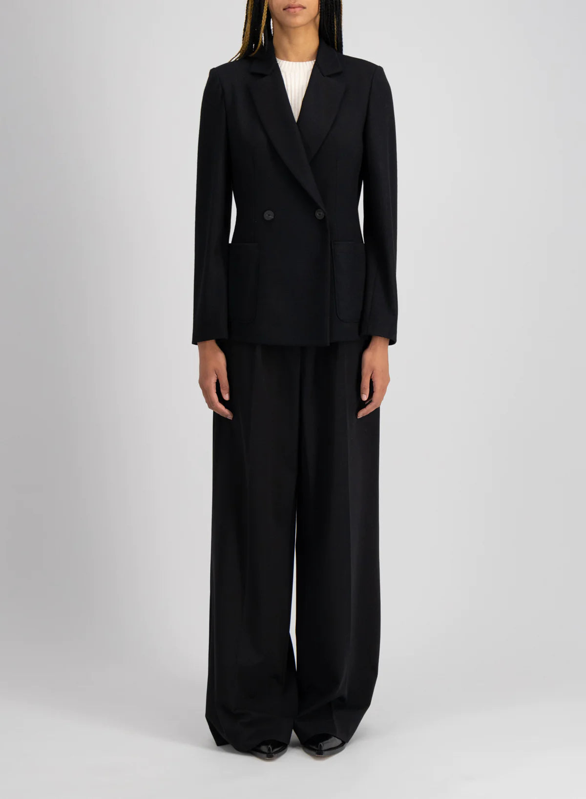 Blazer with Shoulder Pads