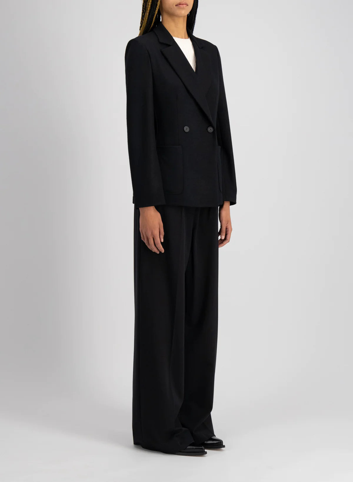 Blazer with Shoulder Pads