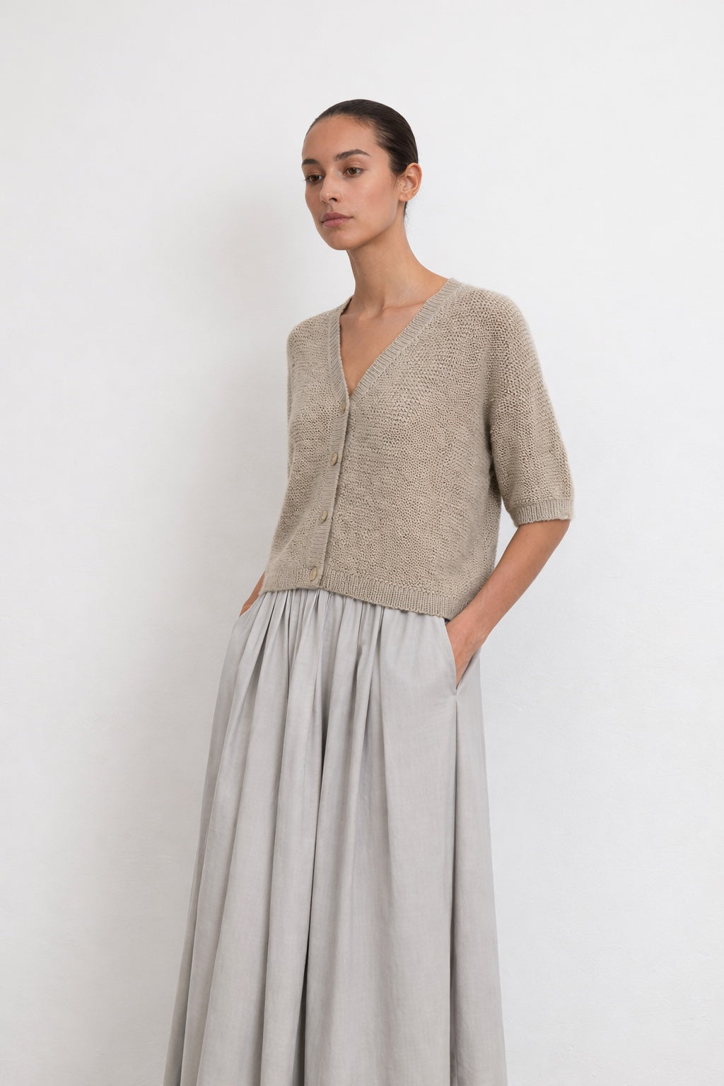 Cardigan Waffelstrick