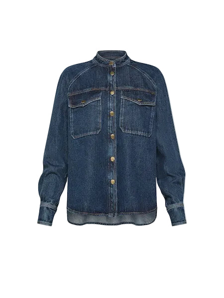 Cavalry Denim Mandarin Shirt