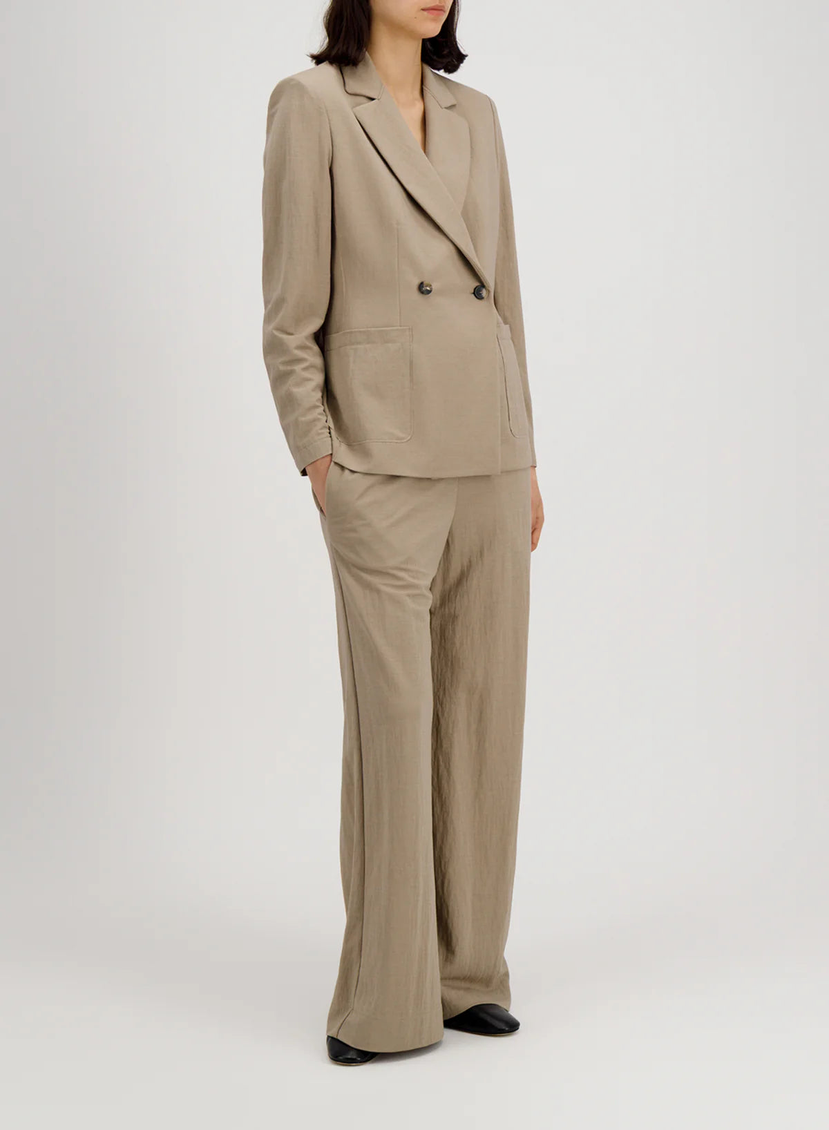D.B. Blazer with Shoulder Pads Rayon