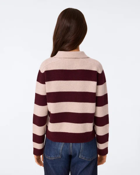 Cashmere Sweater Polo Royce Stripe