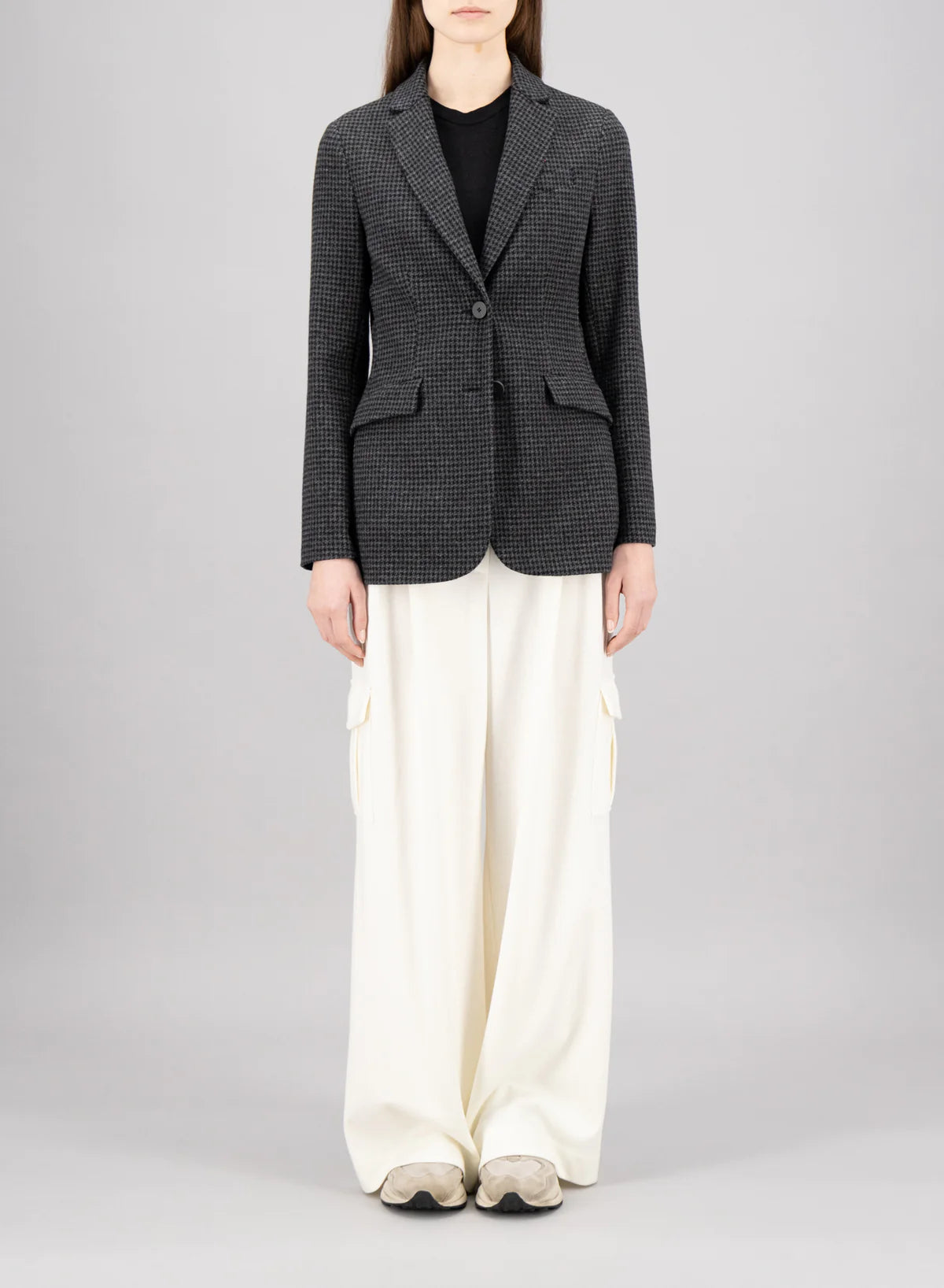 Blazer Hacking Moleskin Houndstooth