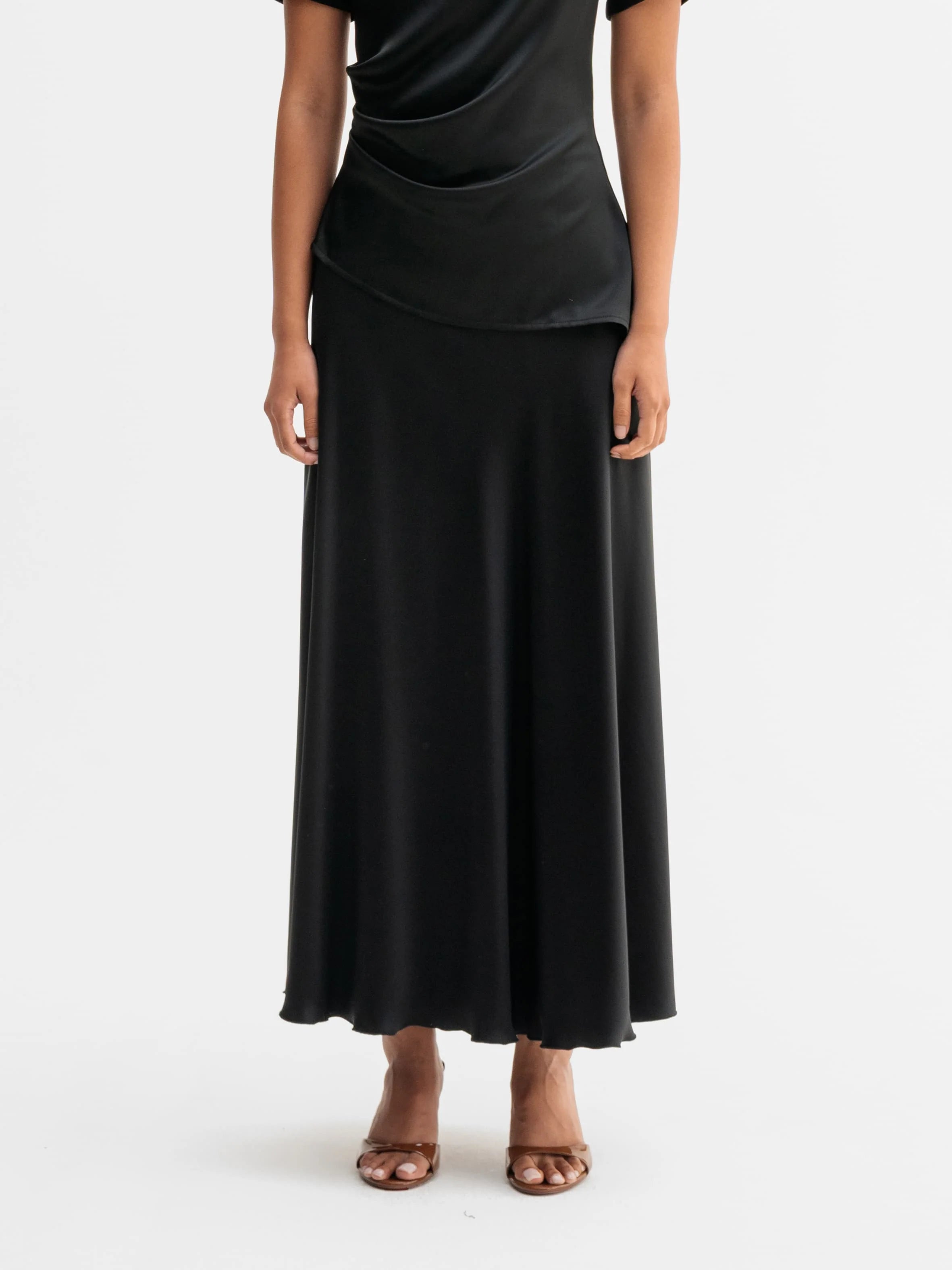 Hadi Satin Silk Skirt