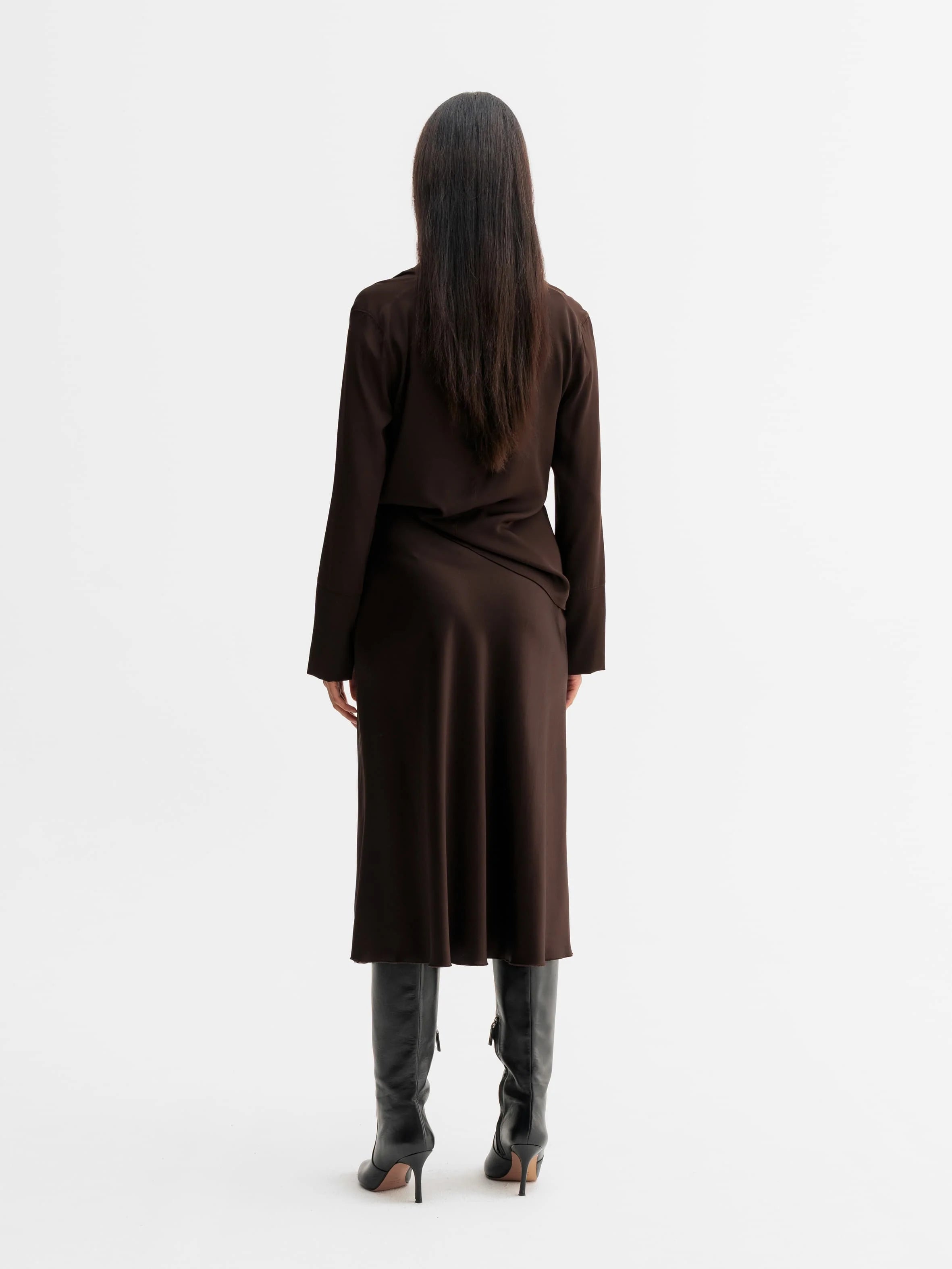 Hana Satin Silk Skirt