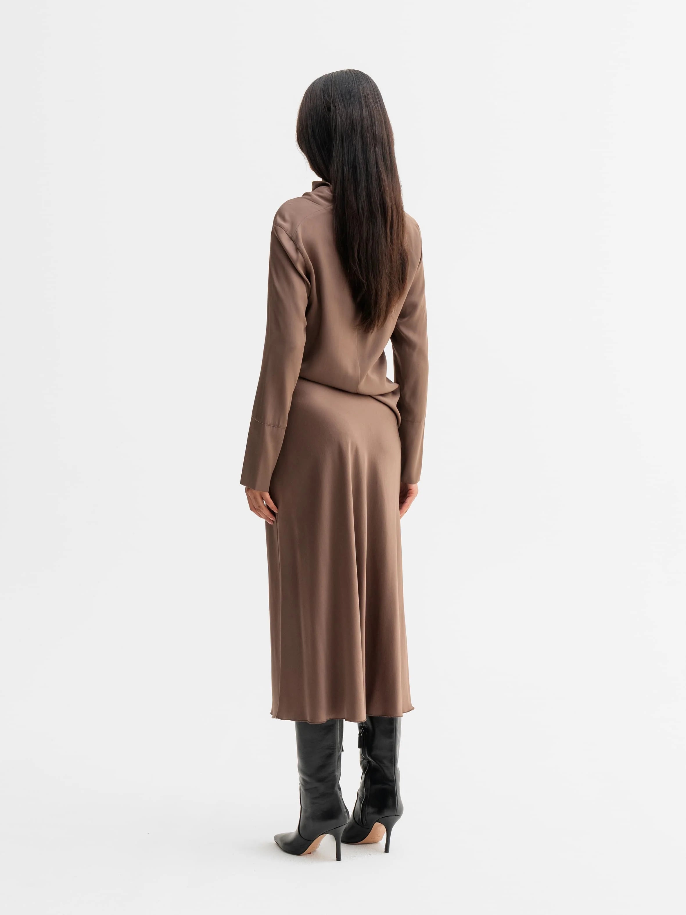 Hana Satin Silk Skirt