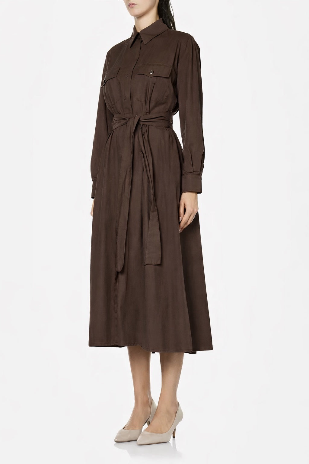 Baumwoll Blusenkleid