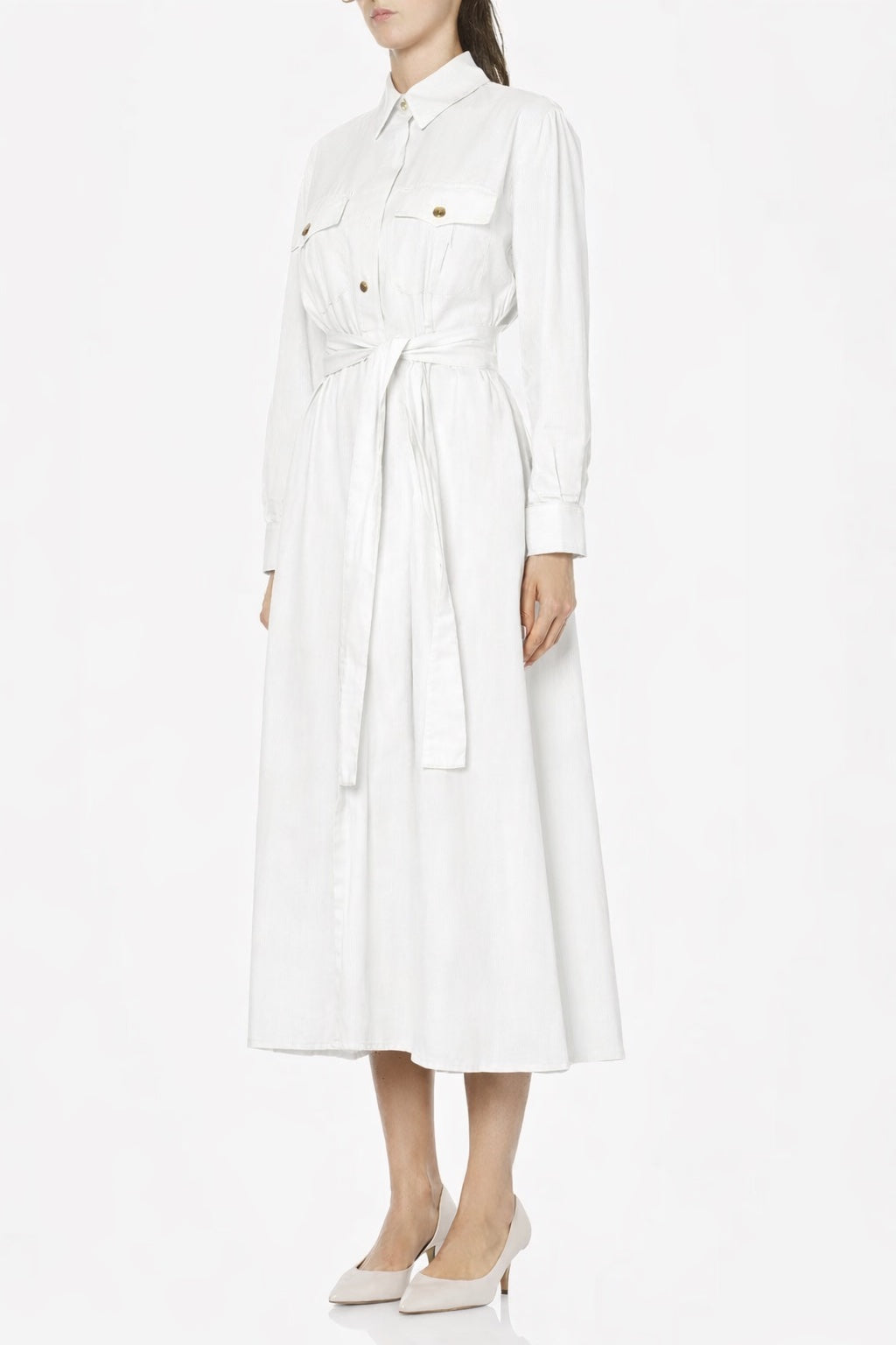 Baumwoll Blusenkleid