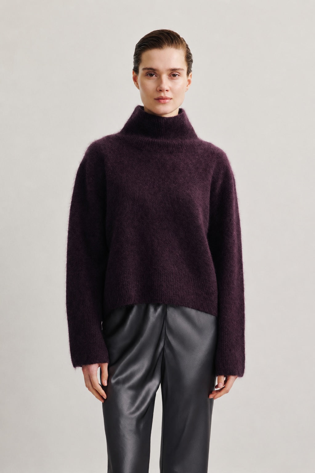 Stehkragenpullover Fuzzy