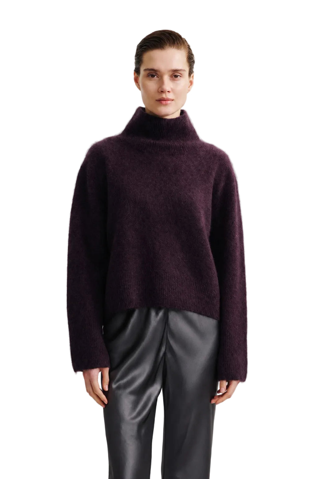 Stehkragenpullover Fuzzy