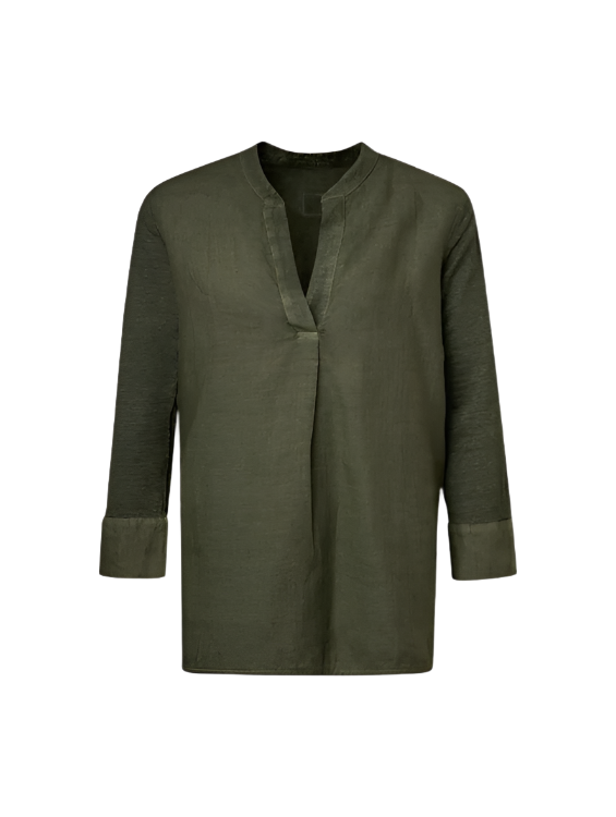 Leinen Langarmshirt