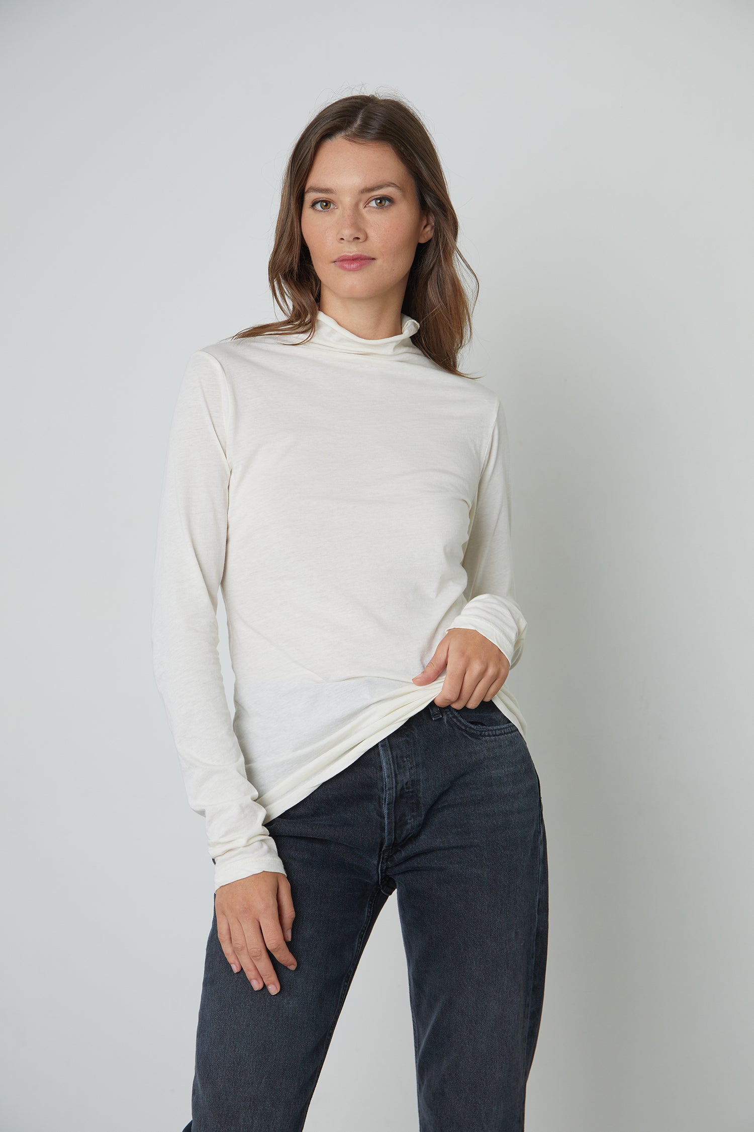 Talisia Mock Neck Langarm Tee