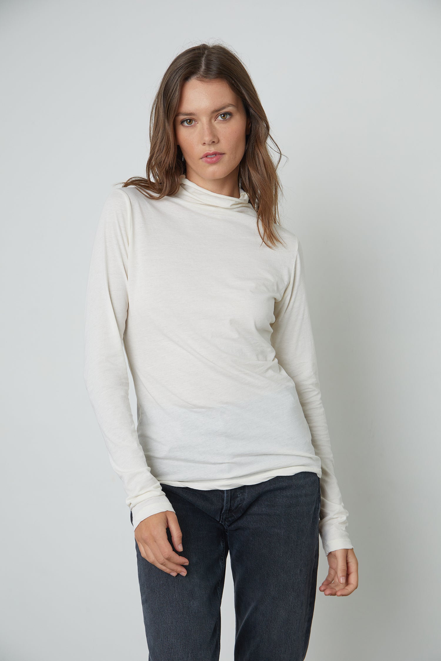 Talisia Mock Neck Langarm Tee