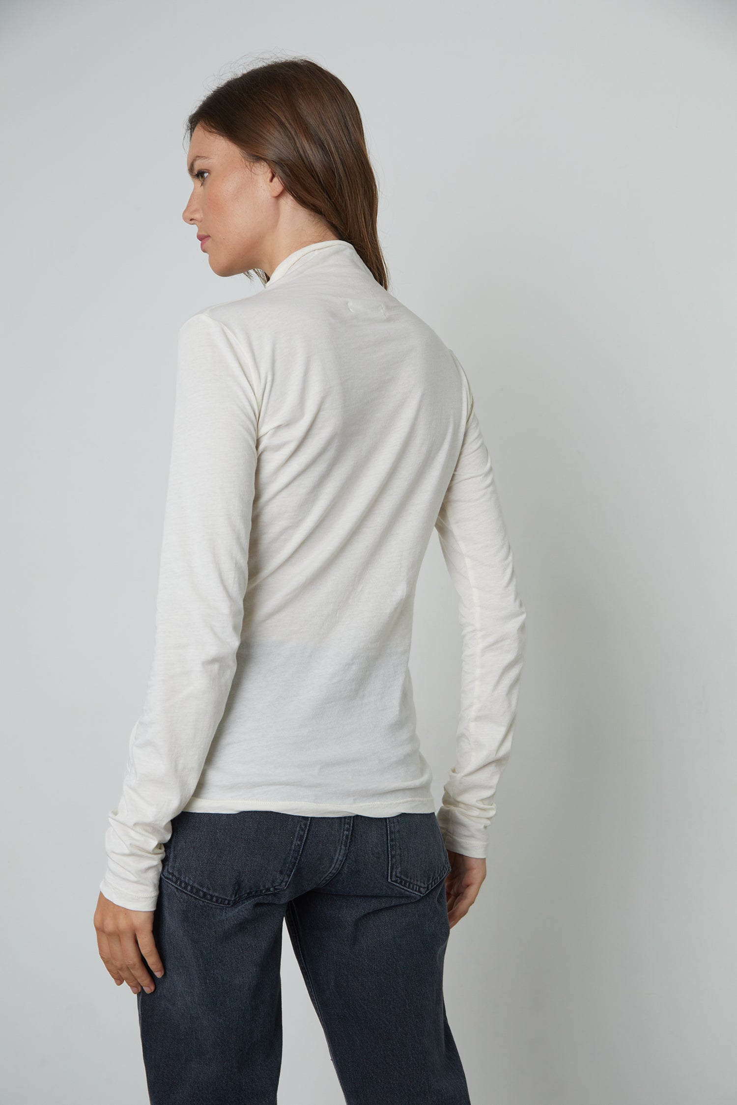 Talisia Mock Neck Langarm Tee