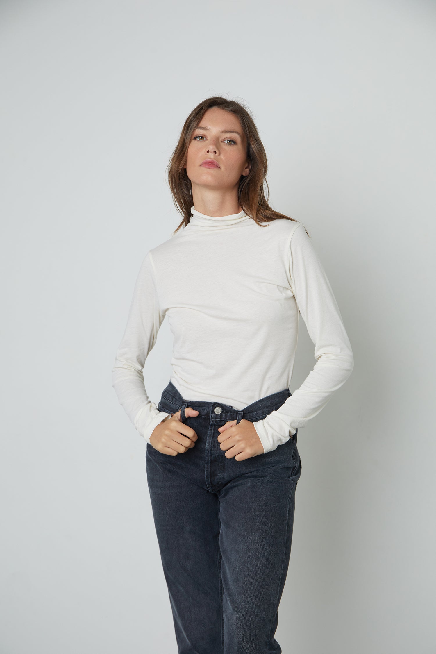 Talisia Mock Neck Langarm Tee