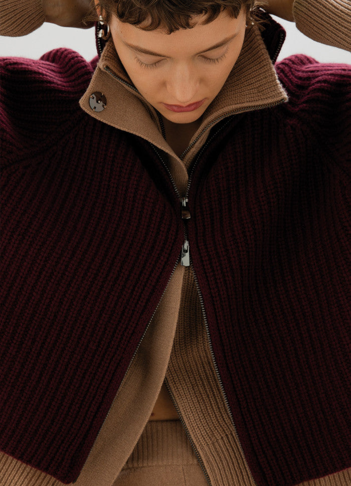 Cardigan mit Zipper