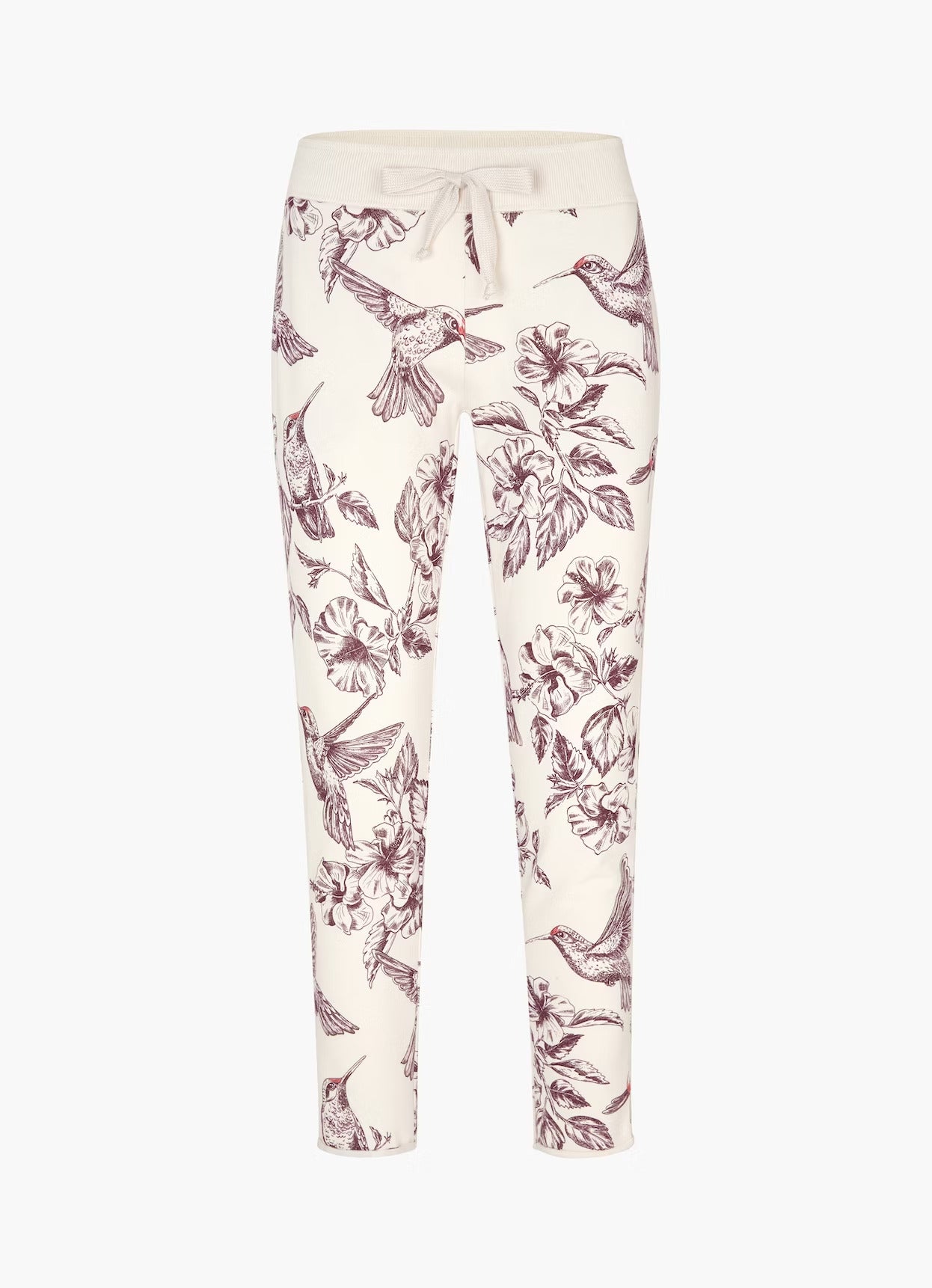 Fleece Trainerhose Birds Tricolor
