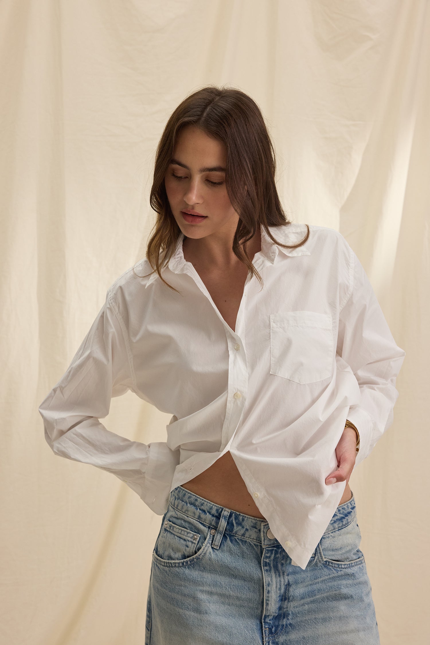 Grace Bluse Baumwolle with Cleo Wade
