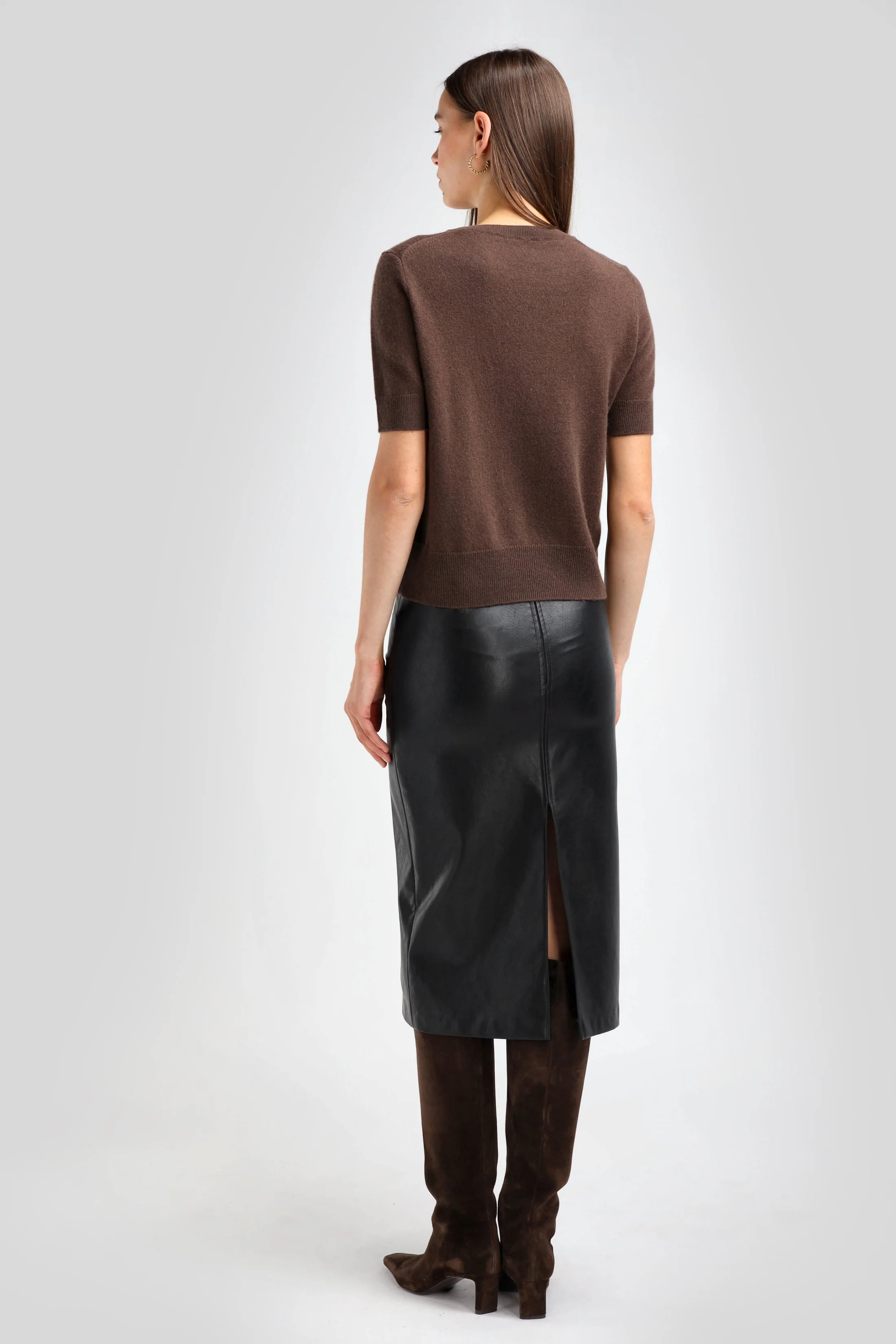 Vegan Leather Skirt Cuir