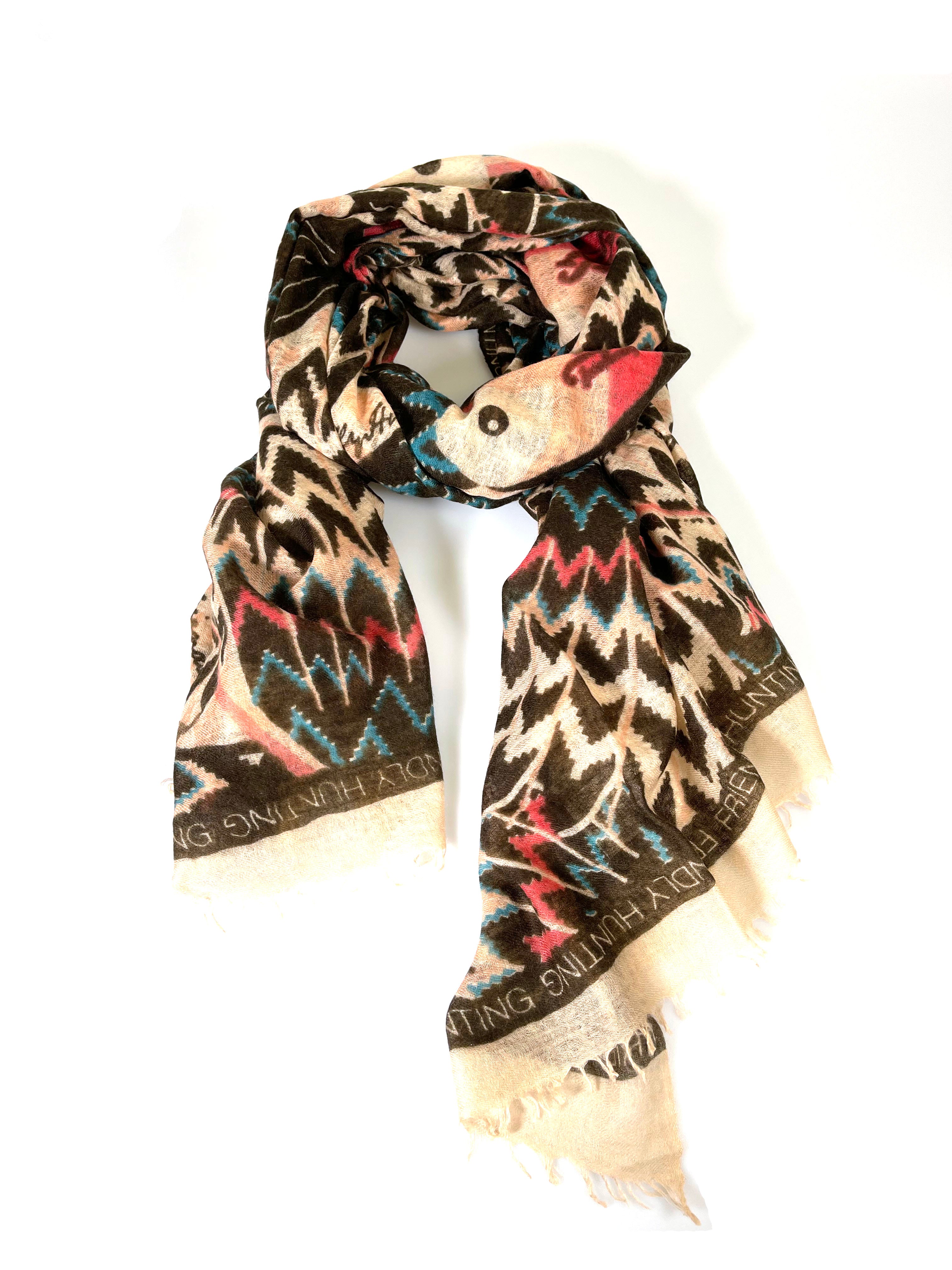 Cashmere Felted Stole Morning Bird