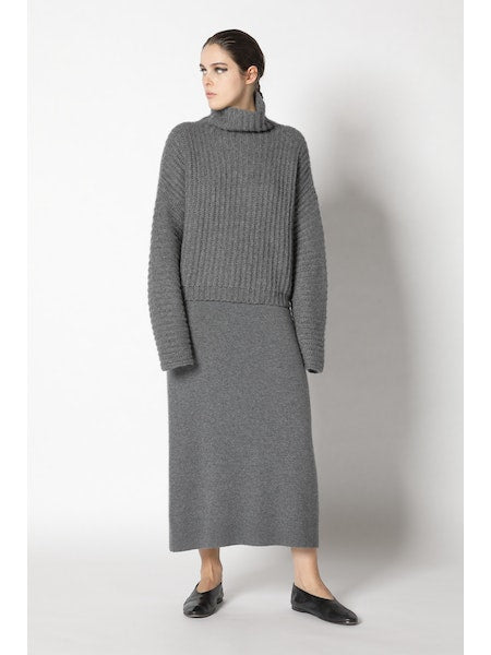 Cashmere Fluffy Rib Rollkragenpullover