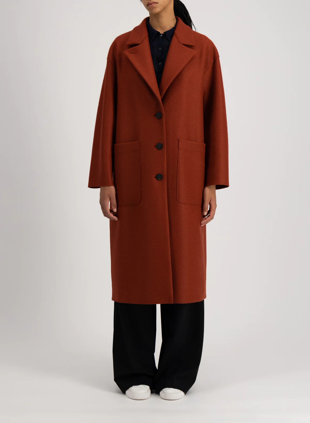 Mantel Greatcoat Pressed Wool