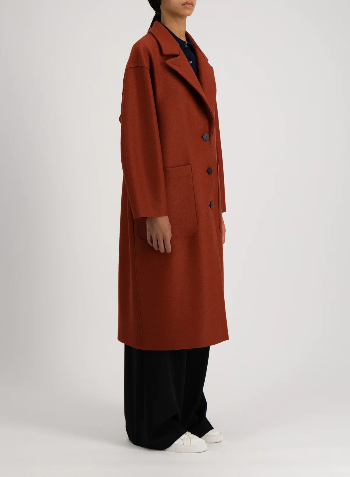 Mantel Greatcoat Pressed Wool