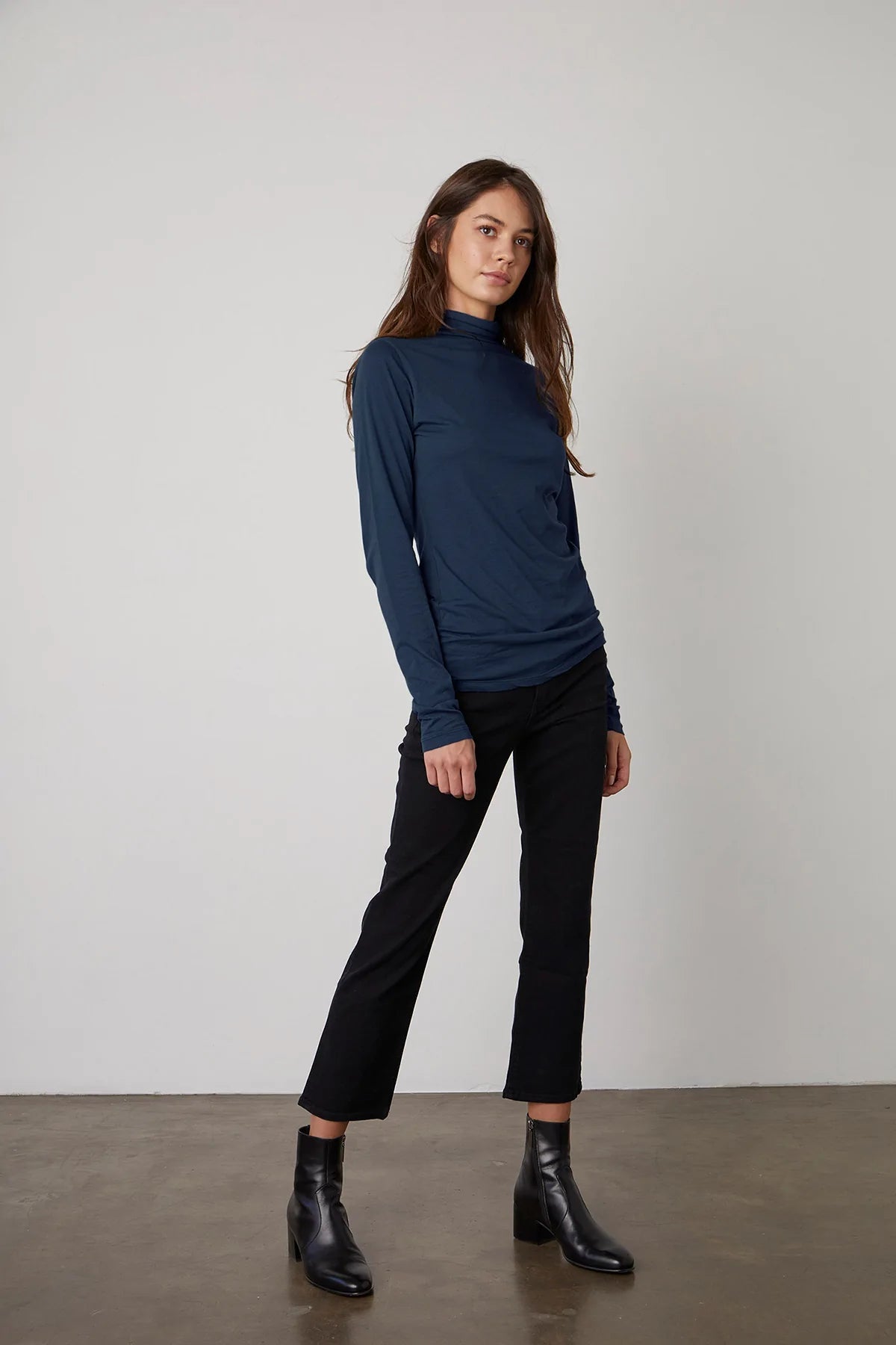 Talisia Mock Neck Langarm Tee