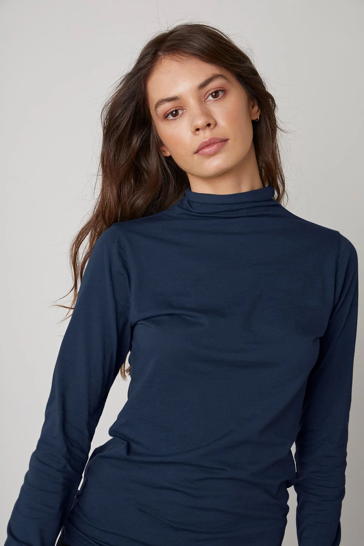Talisia Mock Neck Langarm Tee