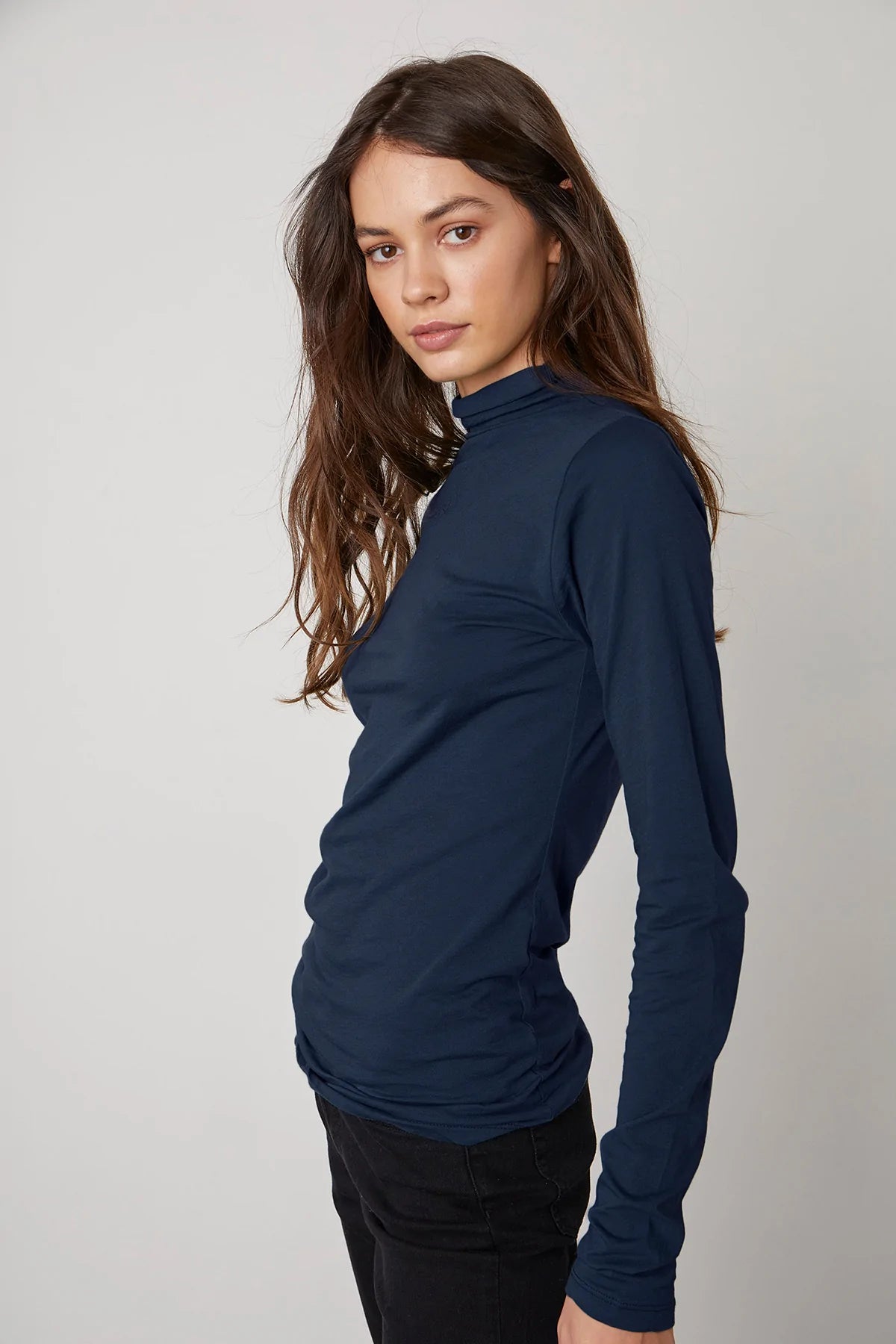 Talisia Mock Neck Langarm Tee