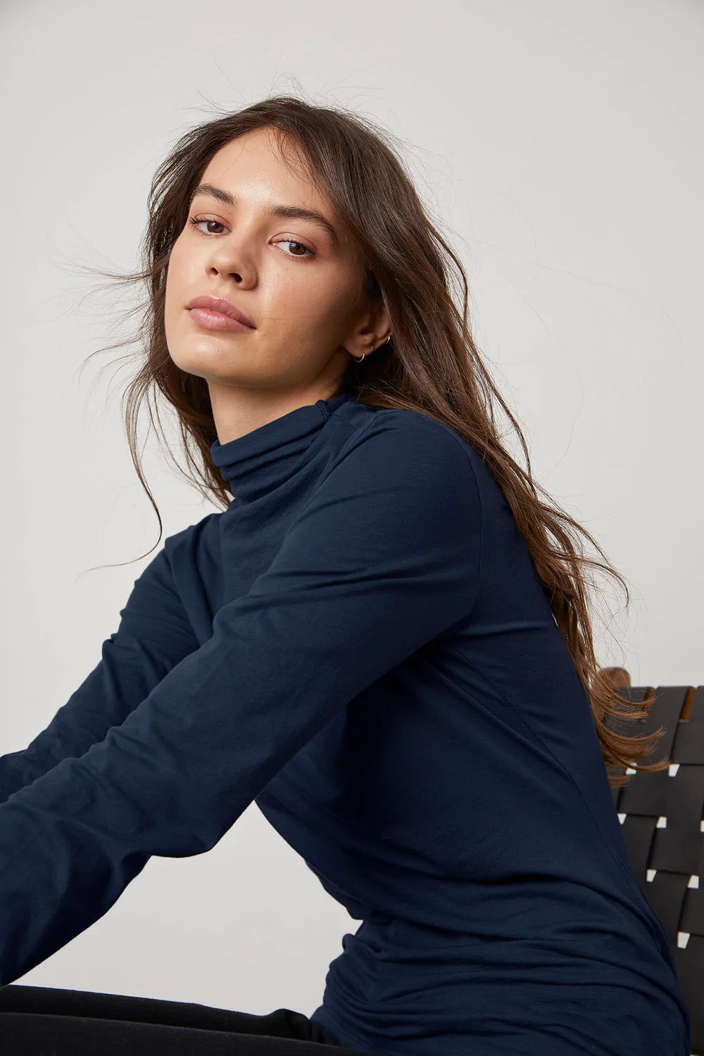 Talisia Mock Neck Langarm Tee