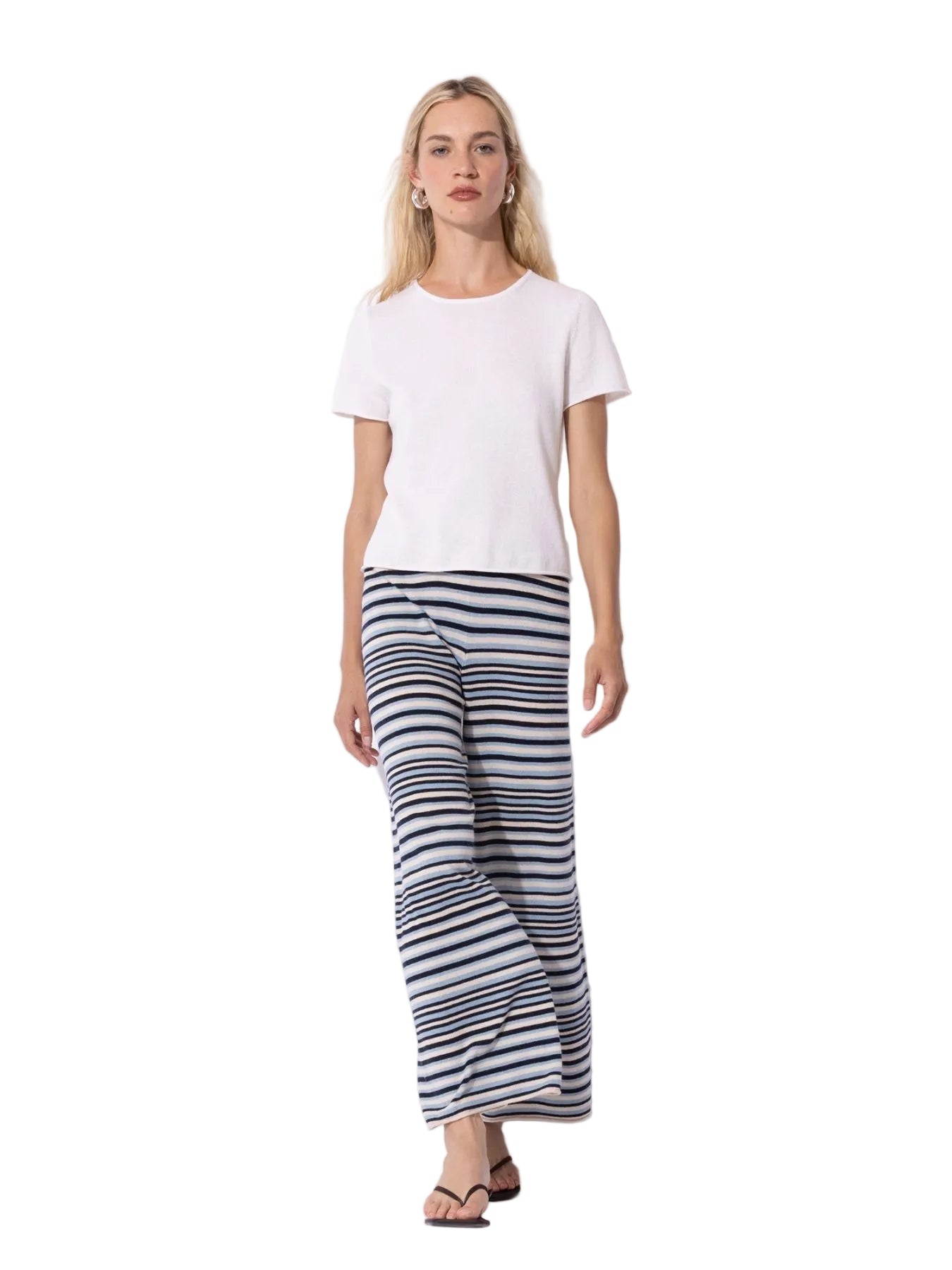 Gestreifte Strickhose