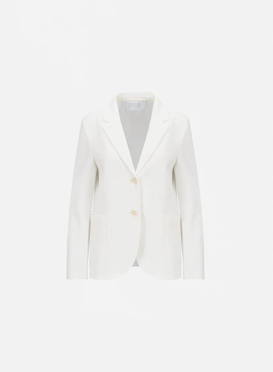 Stand Up Collar Blazer Loro Piana Honeycomb