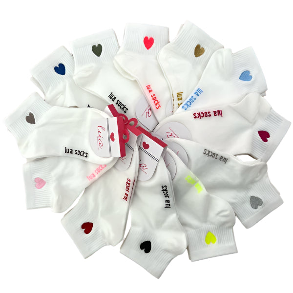 My Love Socks mit Herz (verschiedene Farben)