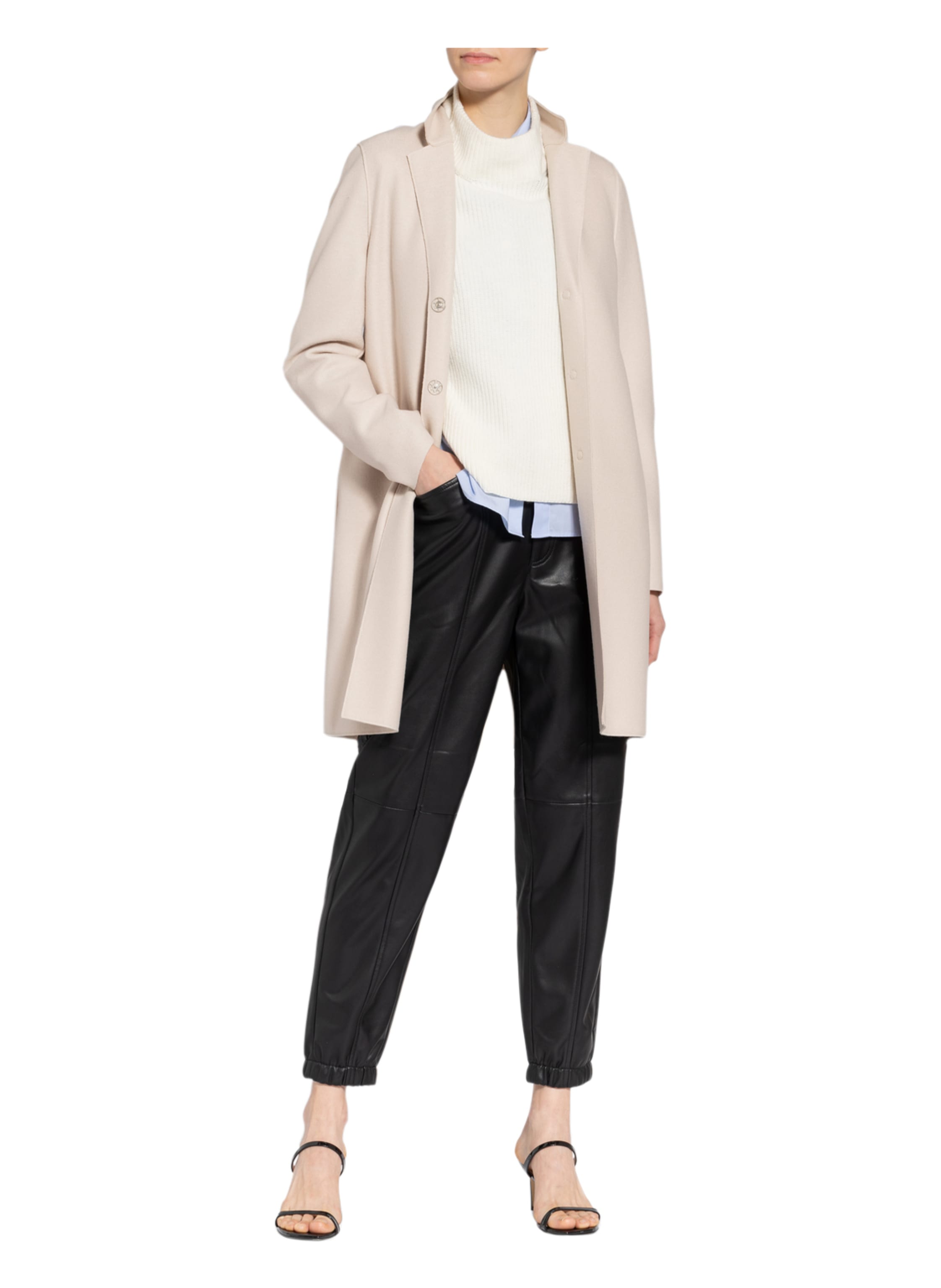 Cocoon Coat Light Pressed Wool