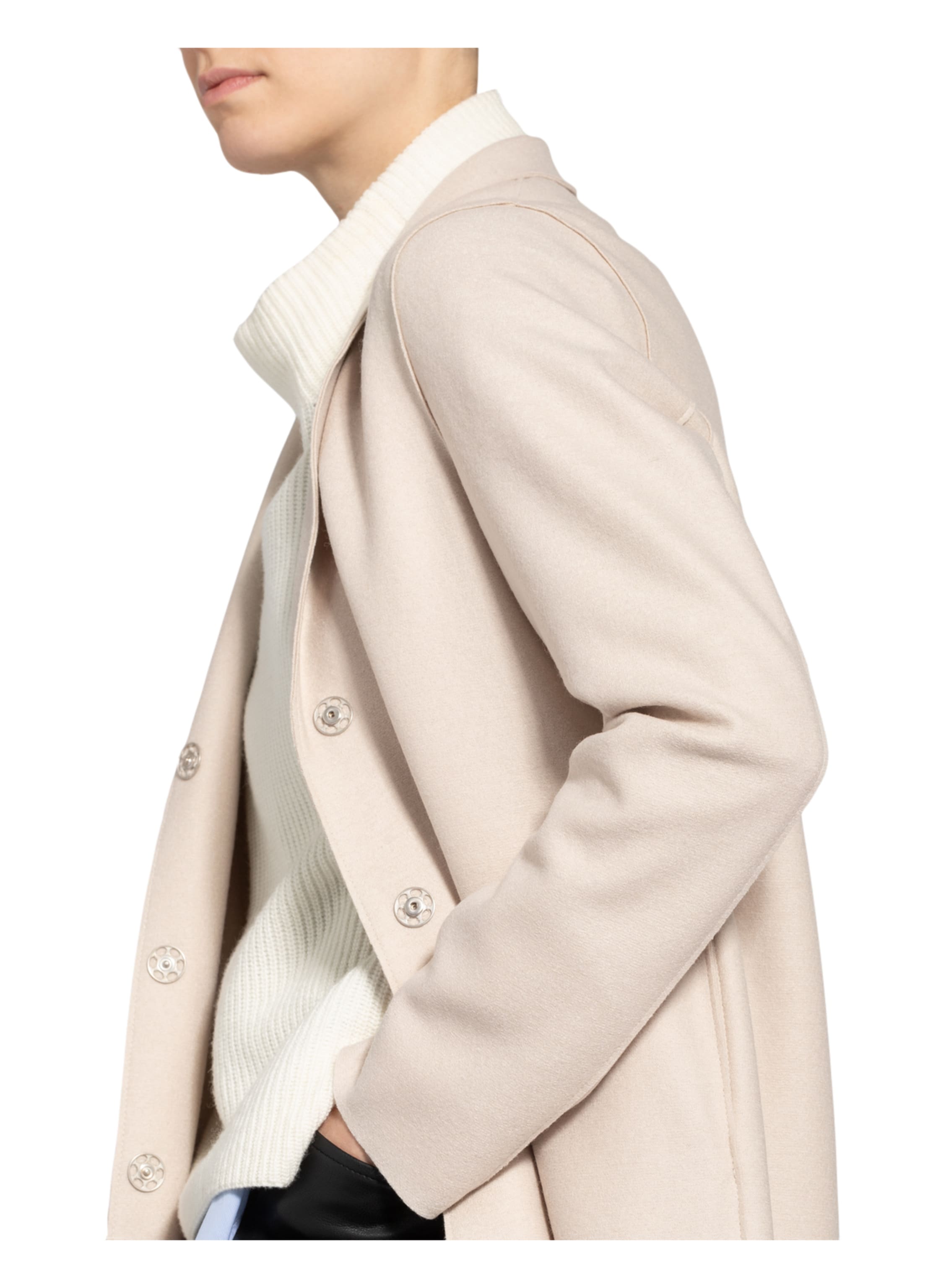 Cocoon Coat Light Pressed Wool