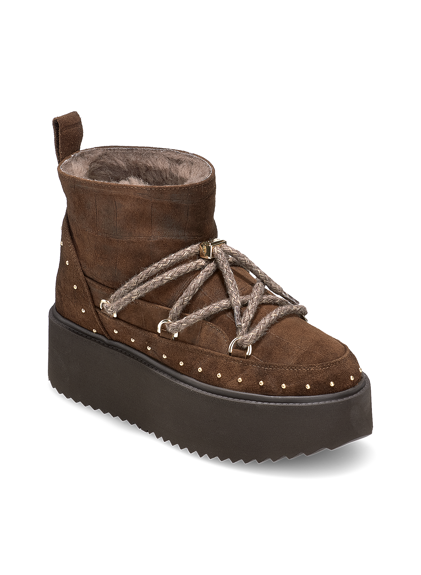 Suede Croco Platform