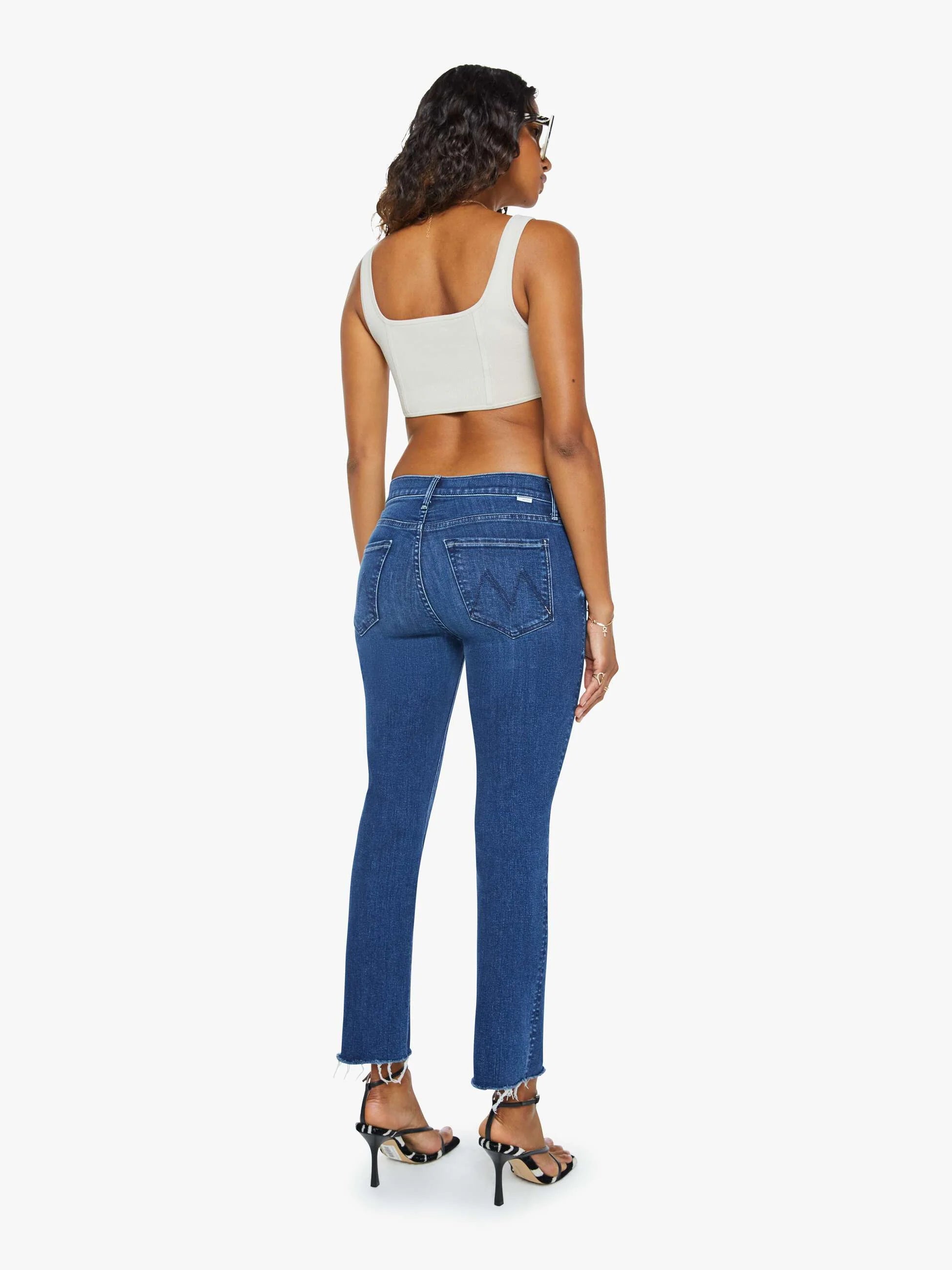 Jeans The Mid Rise Dazzler Ankle Fray