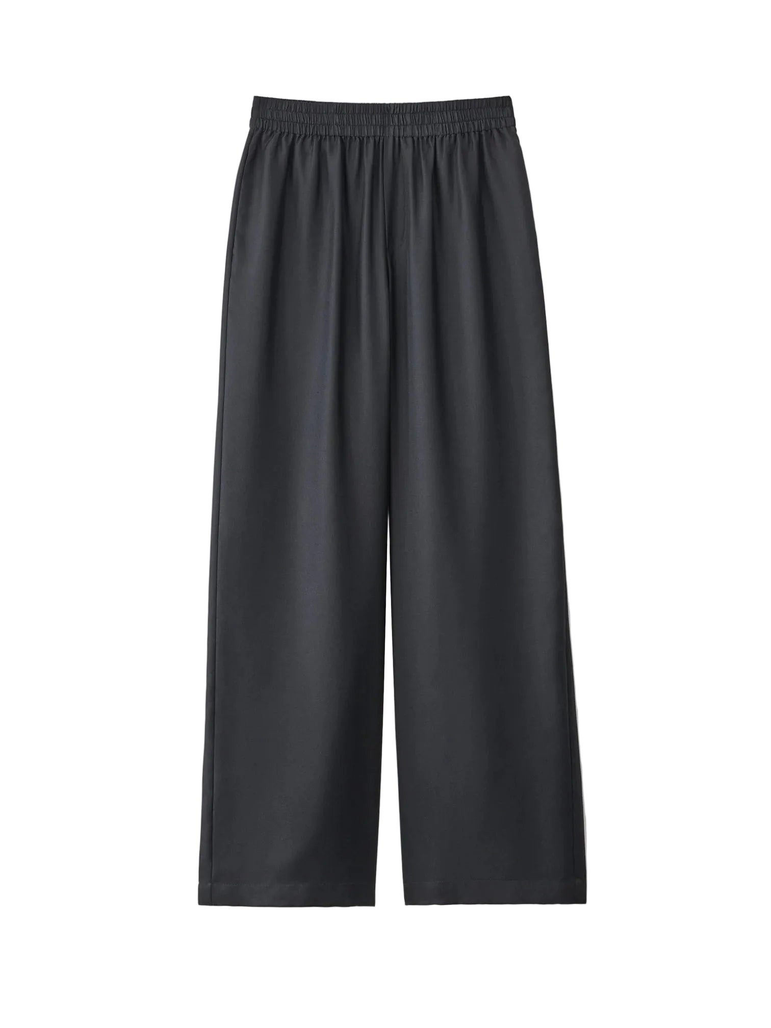 Wide Leg Silk Trousers