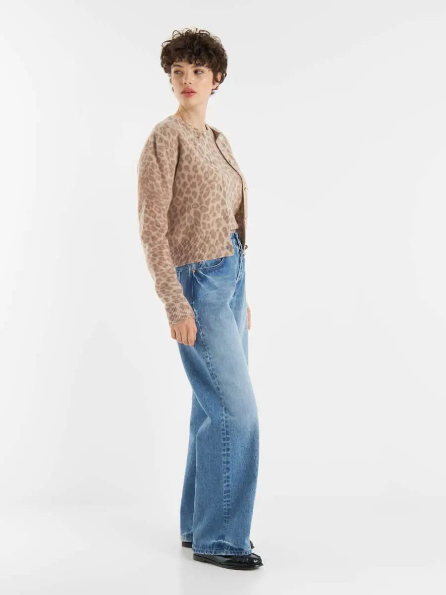 Leo Print Cardigan