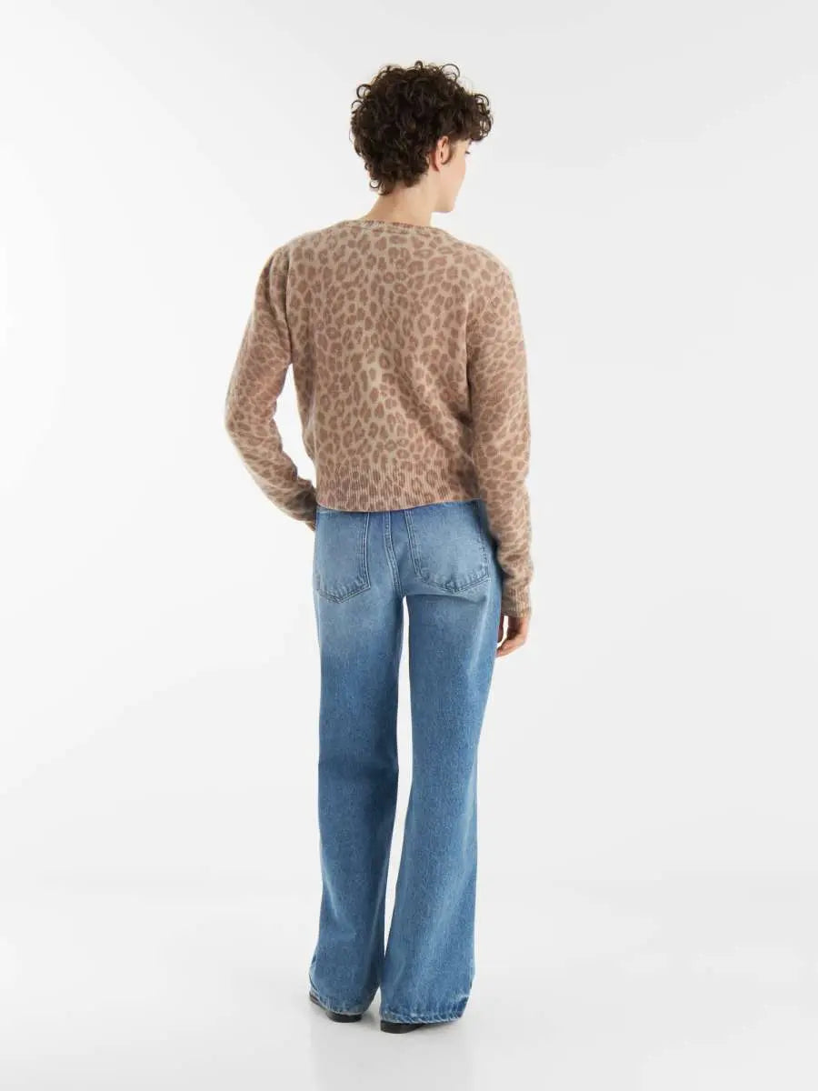 Leo Print Cardigan