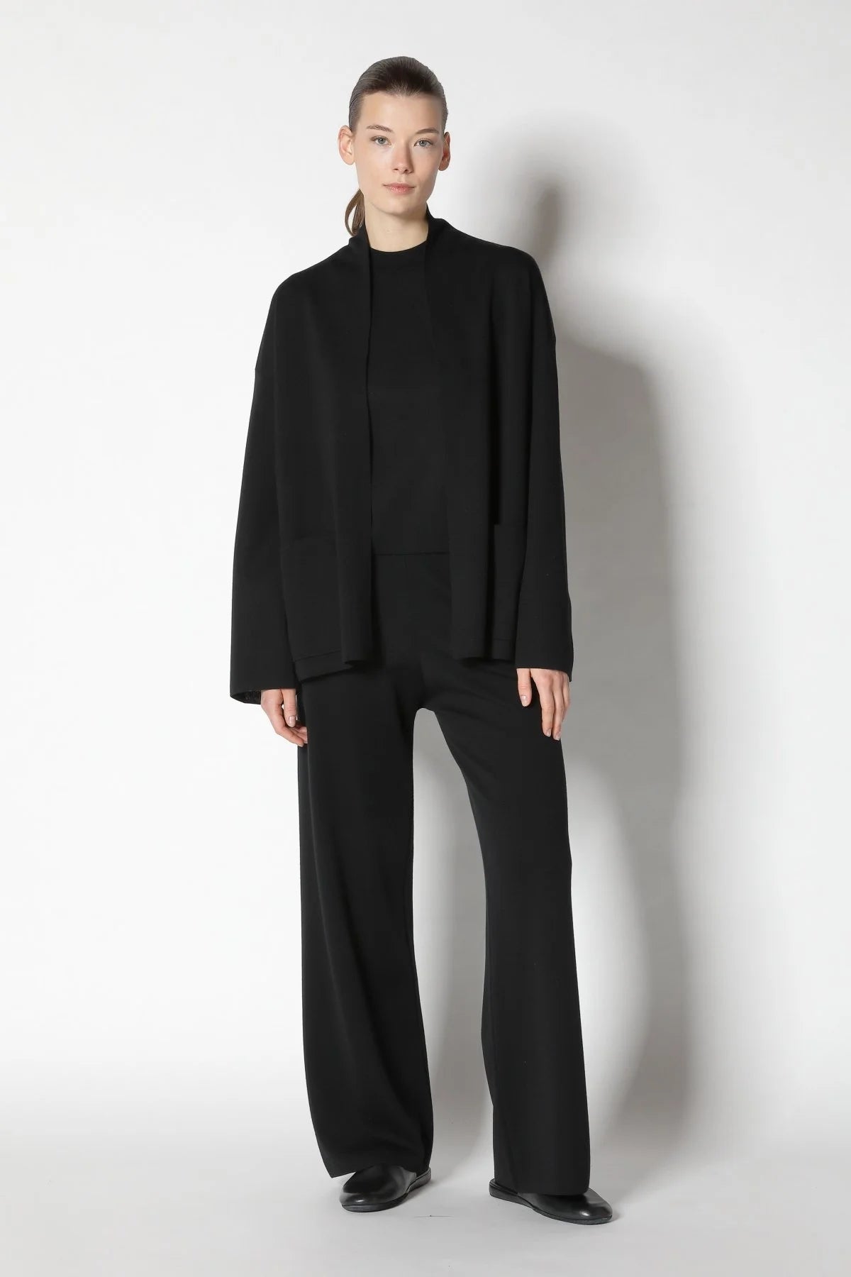 Fine Interlock Palazzo Pants