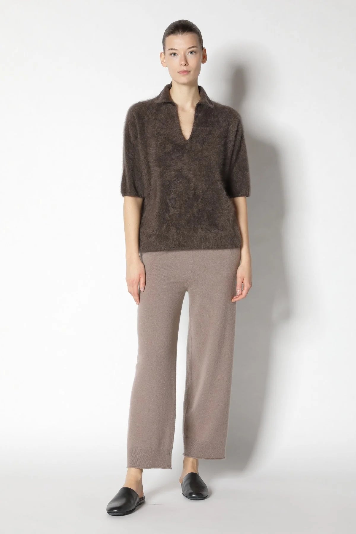 Furry Eaton Kurzarmpullover