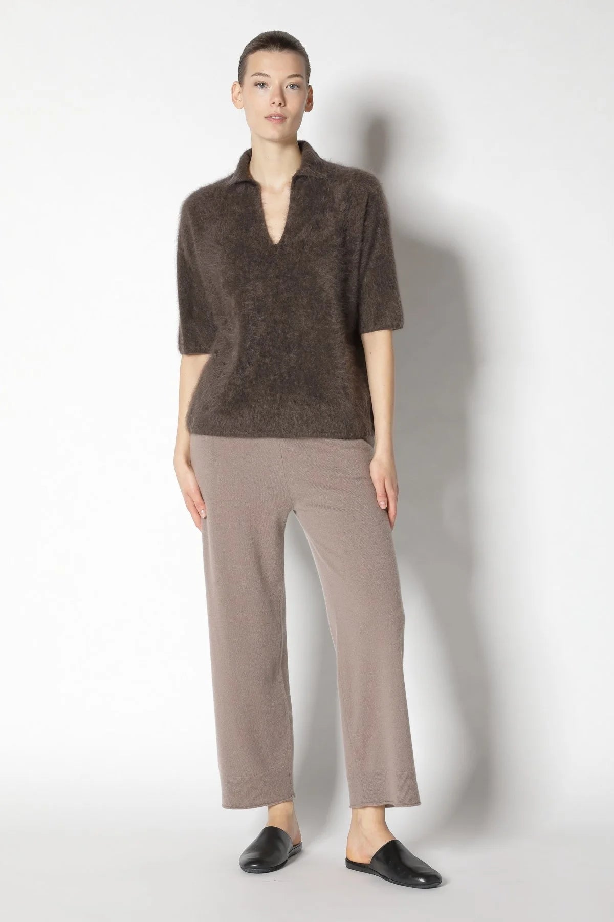 Furry Eaton Kurzarmpullover